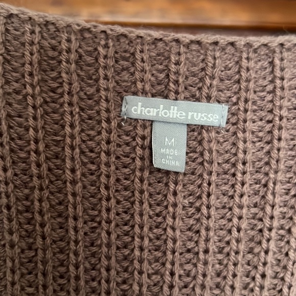 Plum / Purple V Neck Sweater - Picture 4 of 6